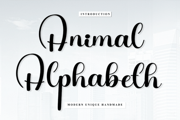 Animal Alphabeth: A Handwritten Font for Creative Design