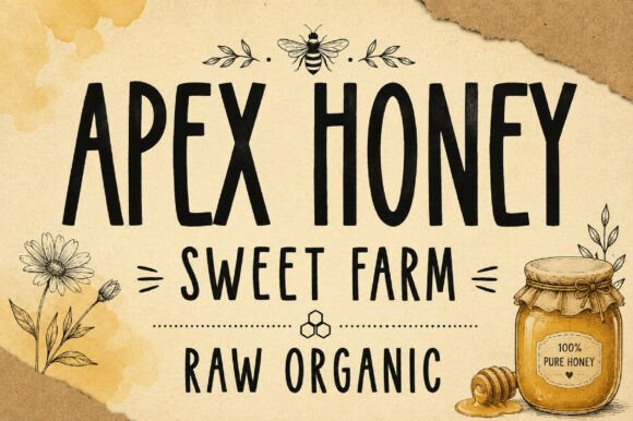 Apex Honey: A Stylish Handwritten Display Font for Bold and Playful Typography