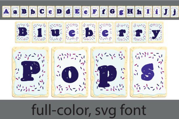 Blueberry Pops: A Playful Font for Snack-Themed Branding