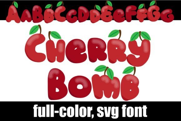Cherry Bomb SVG Font for Bold Design Impact