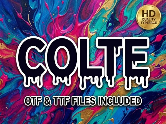 Colte: A Bold Font with Liquid Energy
