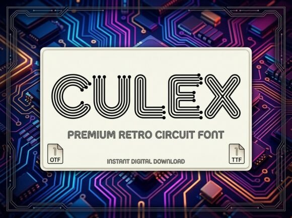 Culex Font for Cybernetic Design