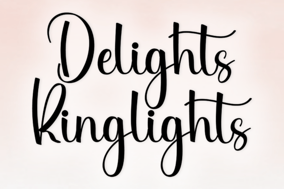 Delights Ringlights: A Timeless Handwritten Font for Creative Design