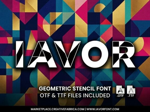 Iavor Font: A Bold and Artistic Display Typeface for Creative Projects
