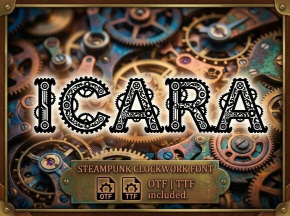 Icara: A Bold Display Font for Creative Expression