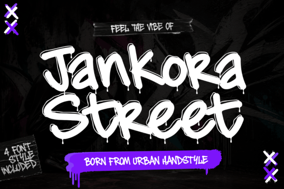 Jankora Street: The Ultimate Display Typeface for Urban Creativity