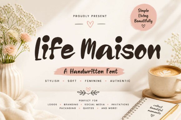 Life Maison – A Bold Handwritten Font for Creative and Professional Design