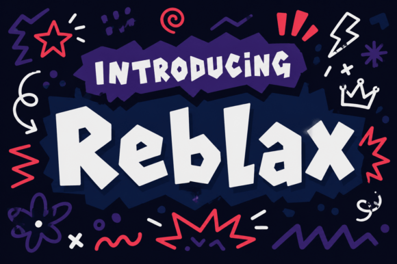 Reblax: A Bold and Unconventional Font for Expressive Design