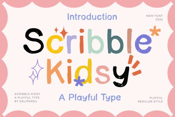 Scribble Kidsy A Playful Type by Delipensil Spark Imagination and Creative Joy