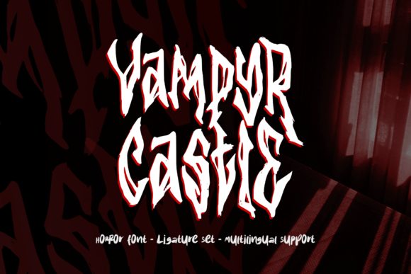 Vampyr Castle: A Gothic Font for Horror-Themed Designs